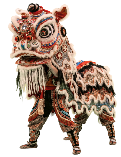 Un leon de la danza tradicional de china la danza del leon